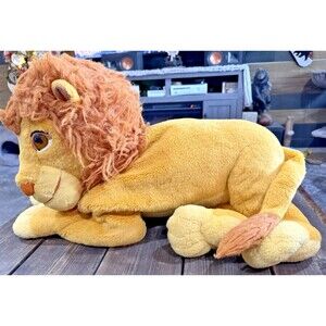 Disney The Lion King Simba Jumbo Plush Stuffed Animal Mattel Large Lion Toy 20"